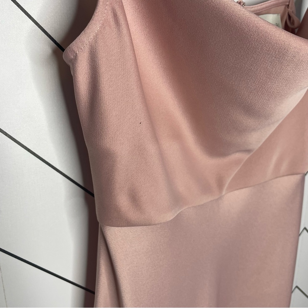 Sachin + Babi | Cali Satin Cowl Neck Midi Slip Dress Dusty Pink Size 2 - Picture 5 of 11
